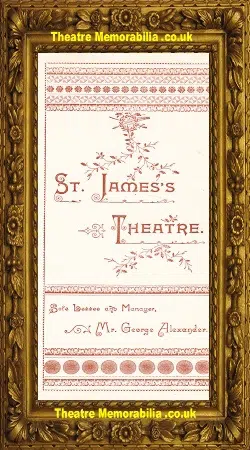 London St James’s Theatre – Lord Anerley – 1891