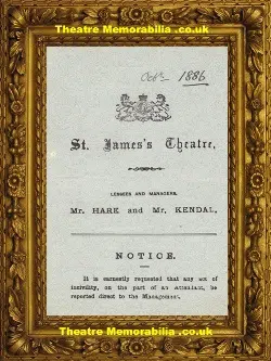 London St James’s Theatre – The Hobby Horse – 1886