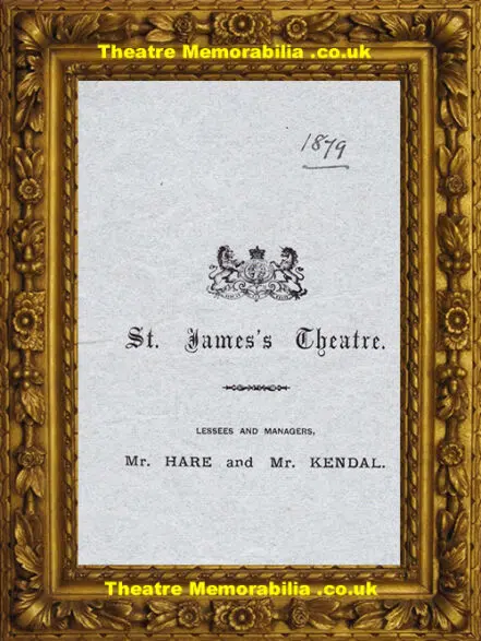 London St James’s Theatre – The Queen’s Shilling – 1879