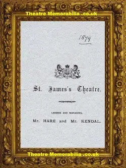 London St James’s Theatre – The Queen’s Shilling – 1879