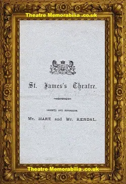 London St James’s Theatre – The Queen’s Shilling – 1879 – OLD