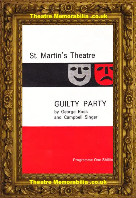 London St Martins Theatre – Guilty Party – 1961