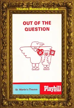 London St Martins Theatre – Out Of The Question – 1968