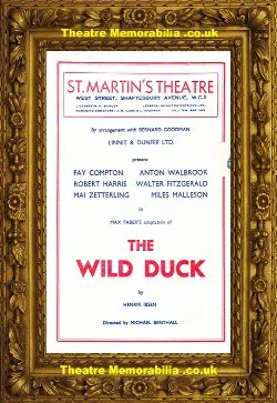 London St Martins Theatre – The Wild Duck – 1948