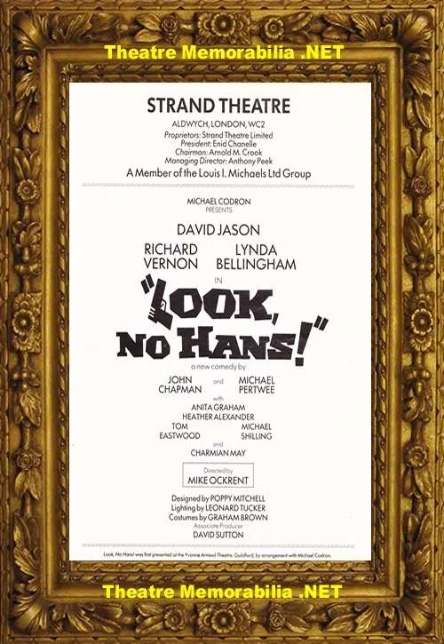 London Strand Theatre - Look No Hans - 1985 - David Jason