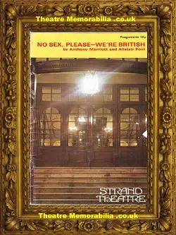 London Strand Theatre – No Sex Please We’re British – 1971