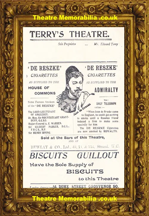 London Terrys Theatre - Love In A Cottage - 1904