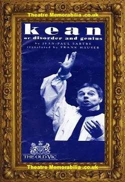 London The Old Vic Theatre – Kean Od Disorder and Genius – 1990