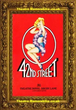 London Theatre Royal – 42nd Street – 1987 – Jill Gascoine