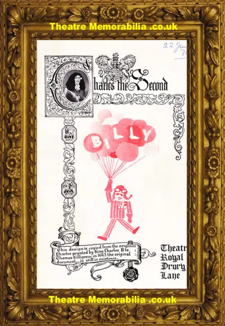 London Theatre Royal – Billy – 1974 – Michael Crawford + E Paige