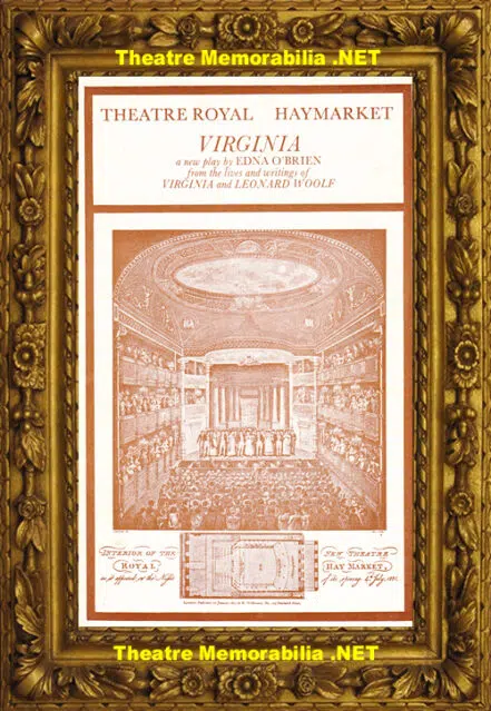 London Theatre Royal Haymarket – Virginia – 1981 – Maggie Smith