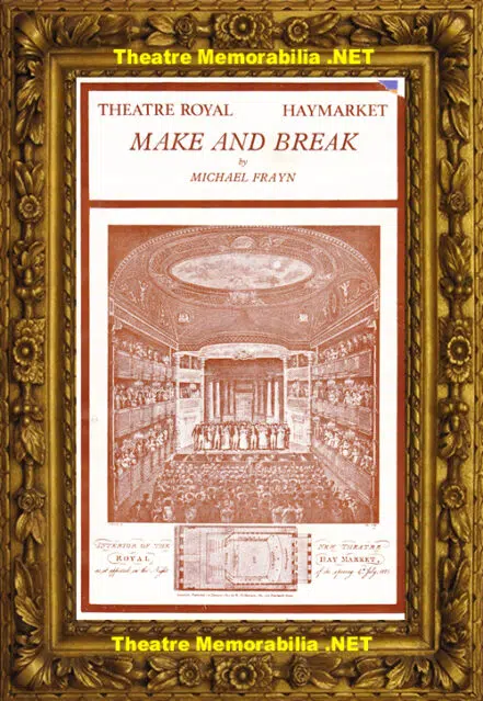 London Theatre Royal – Make And Break – 1980 – Rossiter + Scales