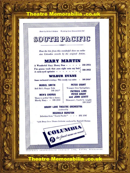 London Theatre Royal - South Pacific - 1951 - June Whitfield