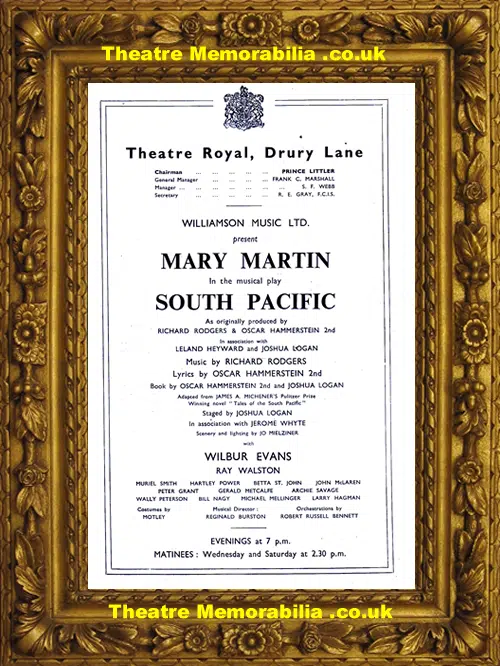 London Theatre Royal - South Pacific - 1951 - June Whitfield