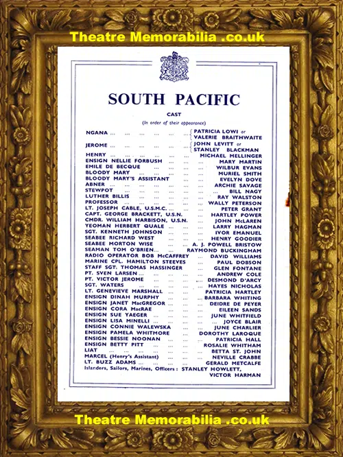 London Theatre Royal - South Pacific - 1951 - June Whitfield