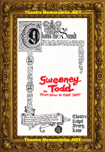 London Theatre Royal – Sweeney Todd – 1980 – Sheila Hancock