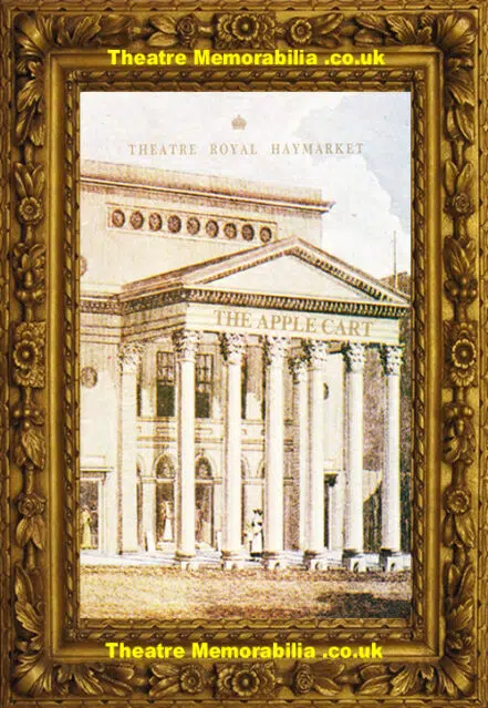 London Theatre Royal – The Apple Cart – 1986 – Peter O’Toole