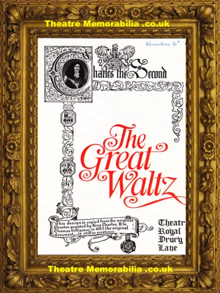 London Theatre Royal – The Great Waltz – 1971