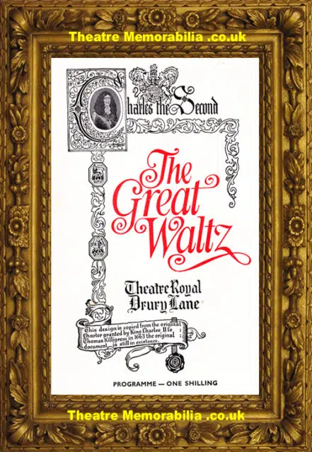 London Theatre Royal – The Great Waltz – 1971 – Sari Barabas