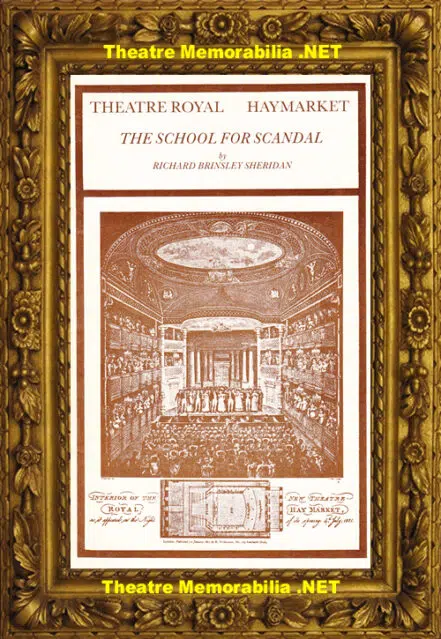 London Theatre Royal – The School For Scandal – 1983 Ried Sinden