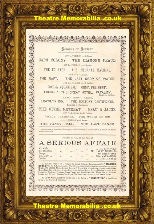 London Theatre Royal - The World - 1880