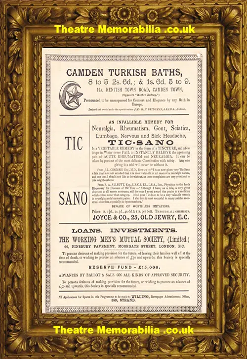 London Theatre Royal - The World - 1880