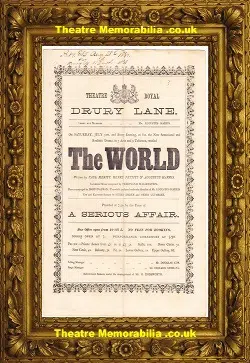 London Theatre Royal – The World – 1880