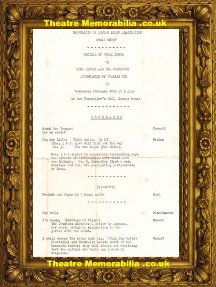 London University Staff Association Music Group Concert 1960s