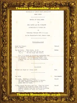 London University Staff Association Music Group Concert 1960s