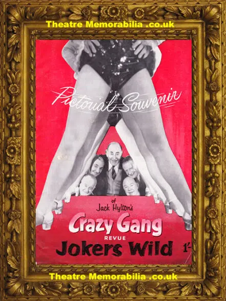 London Victoria Palace Theatre – Crazy Gang Jokers Wild 1950s