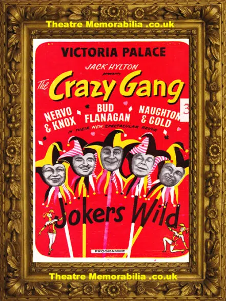 London Victoria Palace Theatre – Crazy Gang Jokers Wild 1954