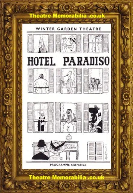 London Winter Garden Theatre – Hotel Paradiso – 1956 – Guinness