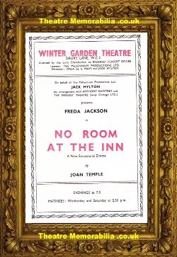 London Winter Garden Theatre – No Room At The Inn – 1946