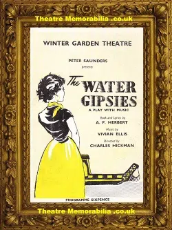 London Winter Garden Theatre – The Water Gipsies – 1955