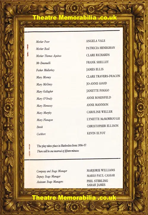 London Wyndhams Theatre - Once A Catholic - 1979