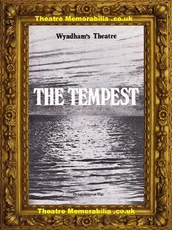 London Wyndhams Theatre - The Tempest - 1975 - Paul Scofield