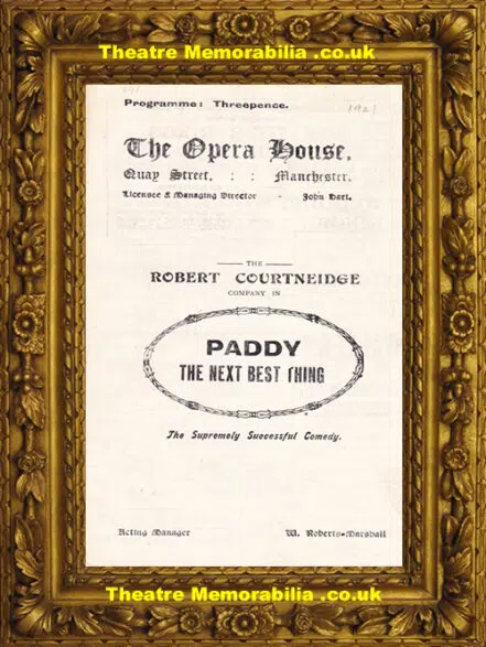 Manchester Opera House – Paddy The Next Best Thing  – 1921
