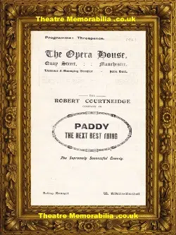 Manchester Opera House – Paddy The Next Best Thing  – 1921