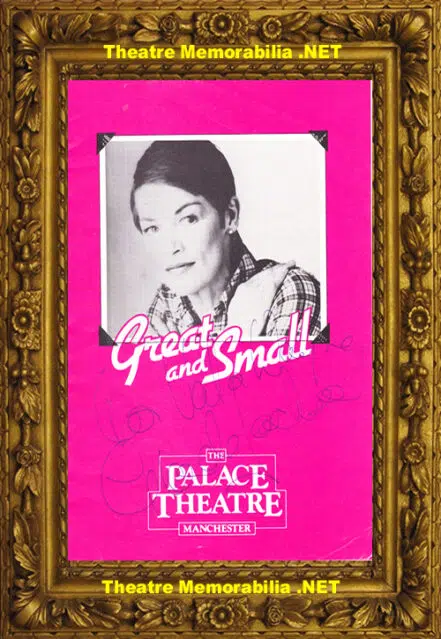 Manchester Palace Theatre – Great & Small – 1983 Glenda Jackson