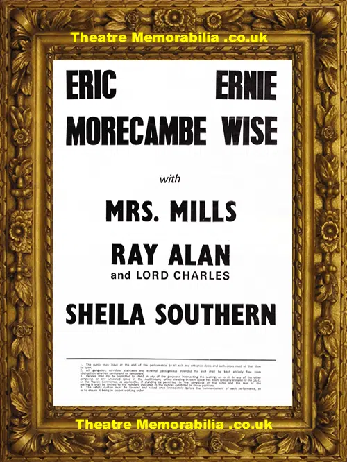 Morecambe & Wise Mrs Mills Theatre Show - 1960s