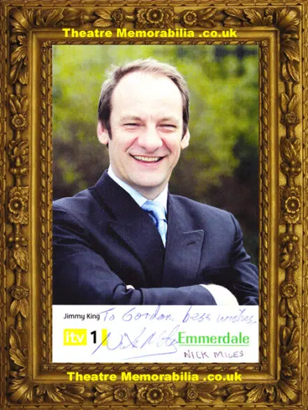 Nick Miles Autograph Signed Picture – Emmerdale