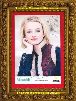 Nicola Blackstock Autograph Signed Picture – Emmerdale
