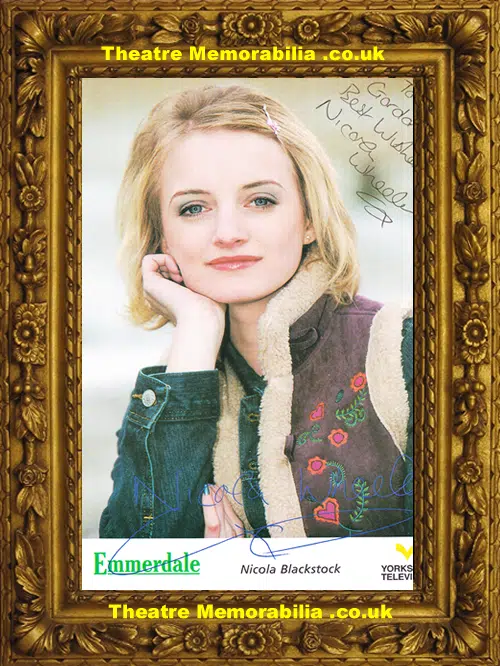 Nicola Wheeler Autograph Signed Picture - Emmerdale