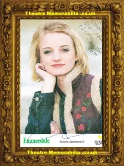 Nicola Wheeler Autograph Signed Picture – Emmerdale