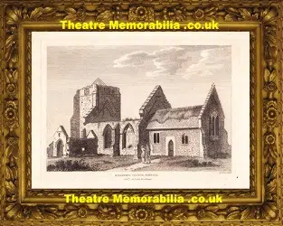 Norfolk Billockby Church Great Yarmouth Antique Engraving 1783