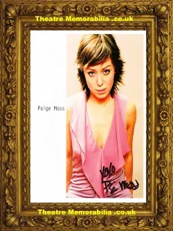 Paige Moss – A  Large Autographed Signed Photograph 1990s
