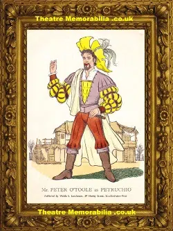 Peter O'Toole Old Picture as Petruchio - 1950s