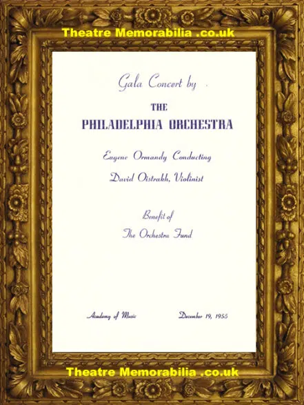 Philadelphia Orchestra Gala Concert – 1955