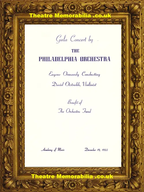 Philadelphia Orchestra Gala Concert - 1955