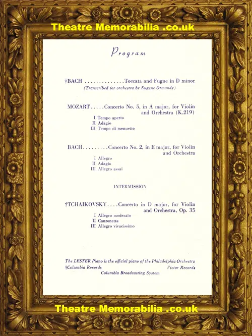 Philadelphia Orchestra Gala Concert - 1955